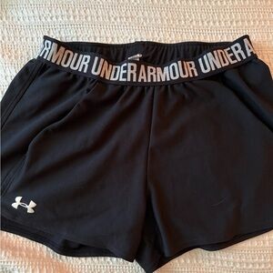 Under Armour Black Athletic Shorts Performance Comfort